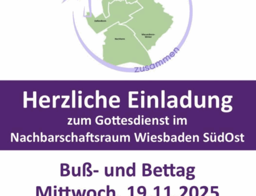 Gottesdienst zum Buß- und Bettag im Nachbarschaftsraum Wiesbaden SüdOst